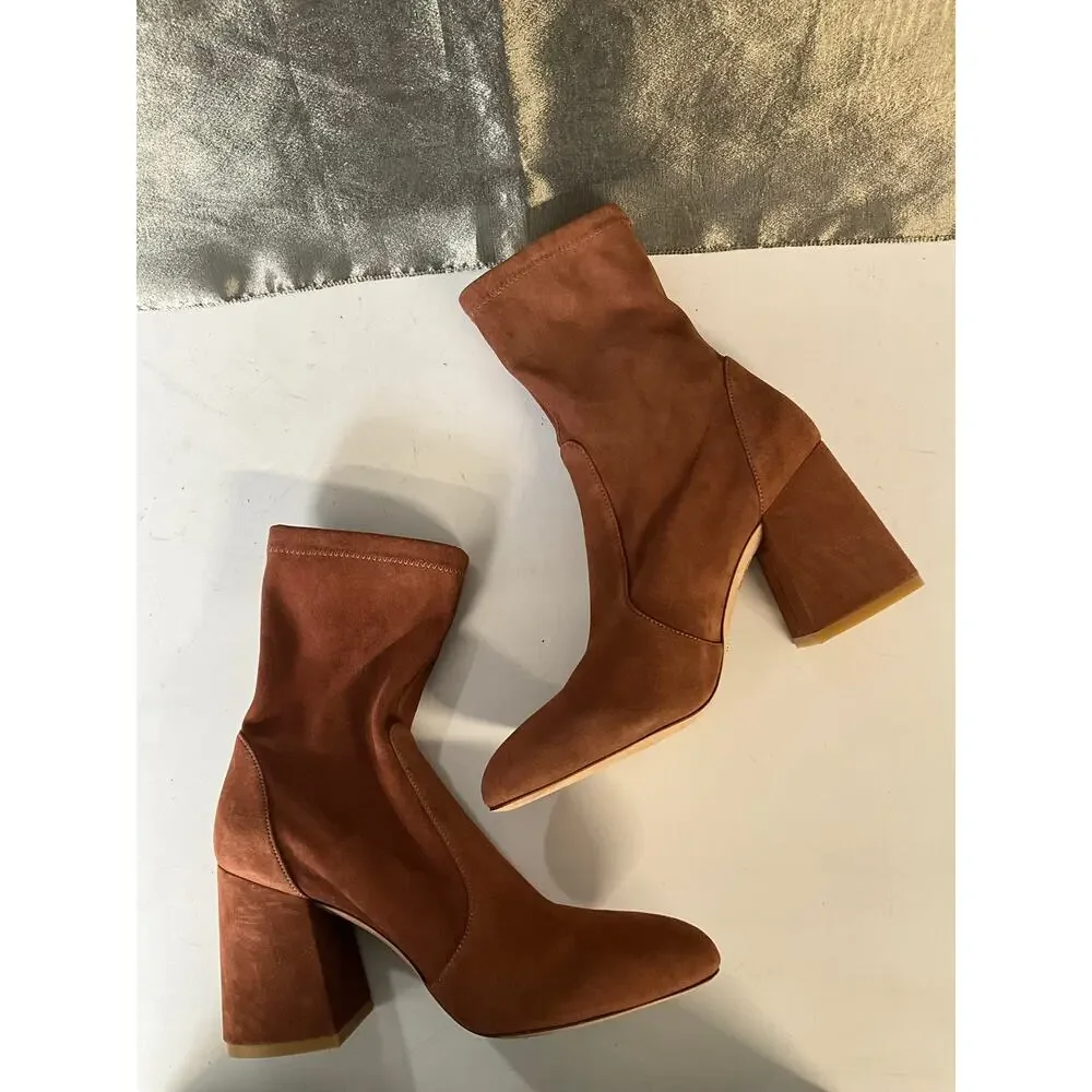 Stuart Weitzman 85mm Essentialist Stretch suede boots